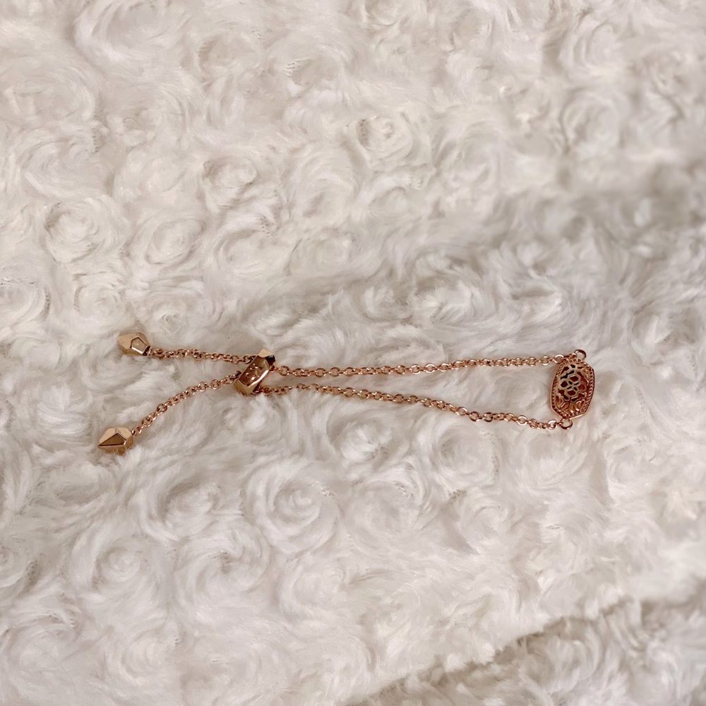Kendra Scott Rose Gold Adjustable Chain Bracelet